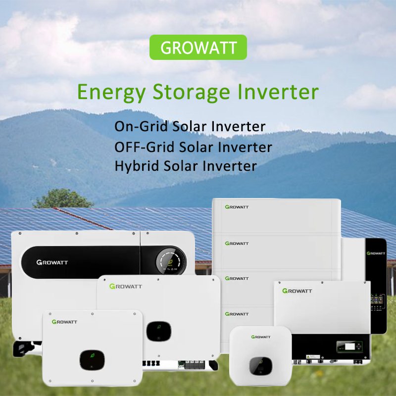 Growatt 50KW 60Kw 70Kw 80Kw On Off Grid Solar Inverter For Project Application