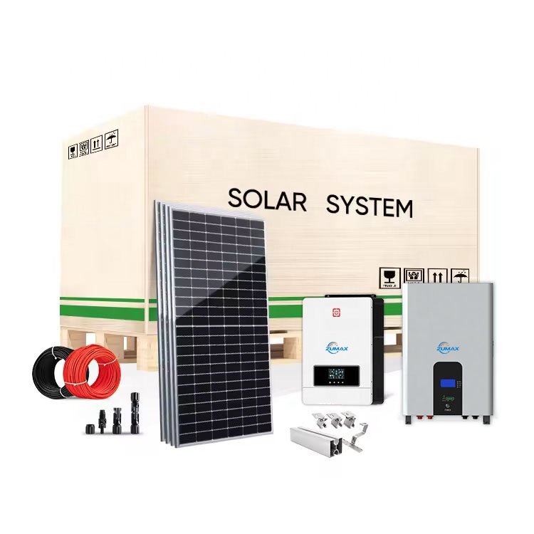 Off Grid Solar Energy System 3kw 5KW 10KW Hybrid Solar Power System Home Solar Panel Complete Kit with inverter
