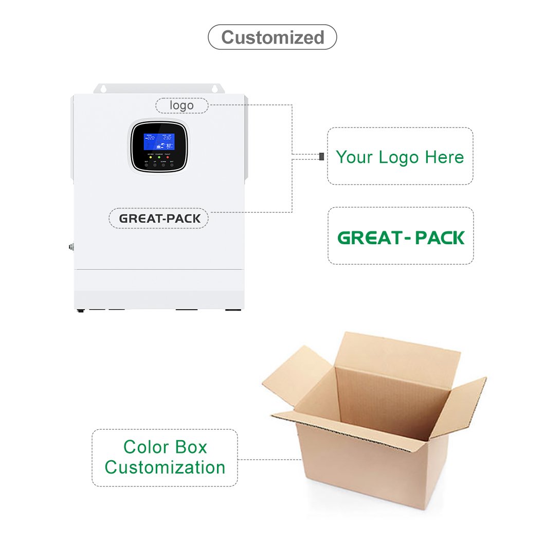 Home Use High Quality Single Phase 5Kva 24v Solar Inverter 6kw Off Grid Solar Inverter