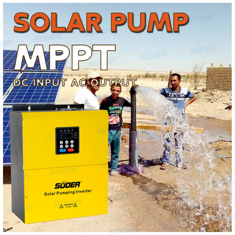 Suoer 3 phase 380 volt solar inverter vfd variable frequency drive solar water pump controller inverter