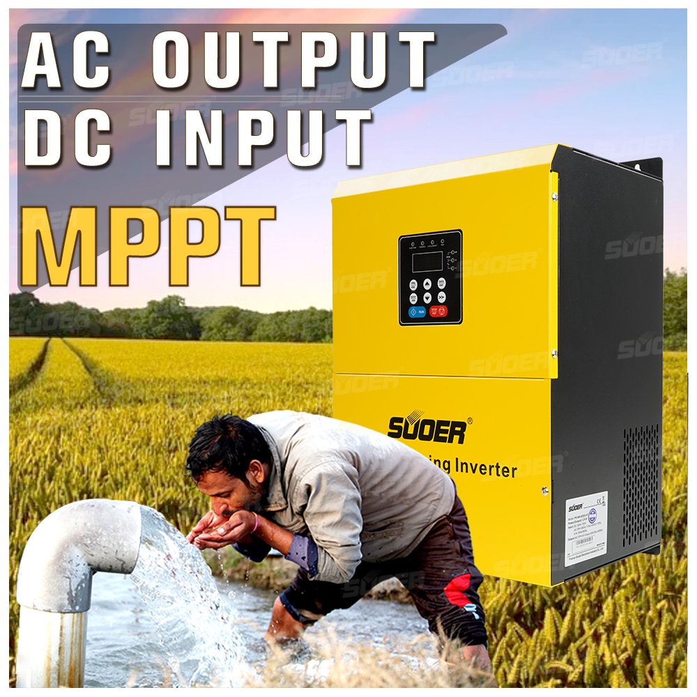 Suoer 3 phase 380 volt solar inverter vfd variable frequency drive solar water pump controller inverter