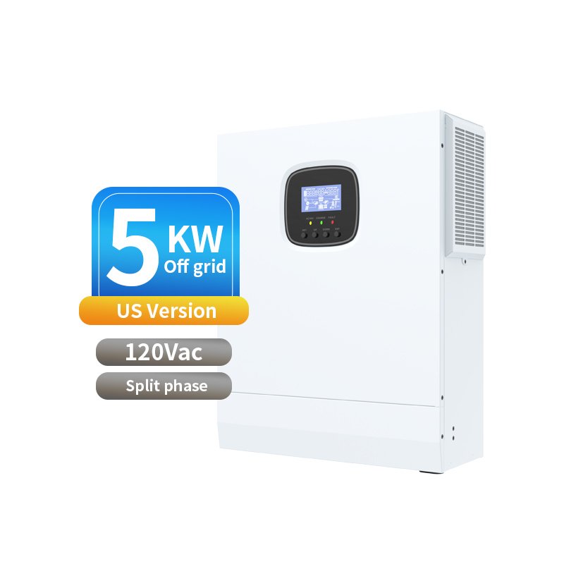 SRNE 5kw Off Grid Solar Inverter for Solar System HSI 5000U US Standard Voltage Inverter without Battery Solar Inverter