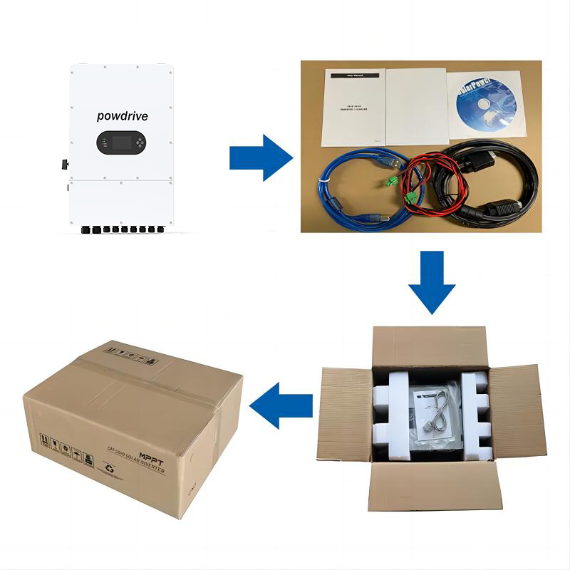 PD0080G-SPM-EU Hybrid 8kw Solar Inverter 8KW Single Phase 220/230/240V AC Output 48V Solar Invert System