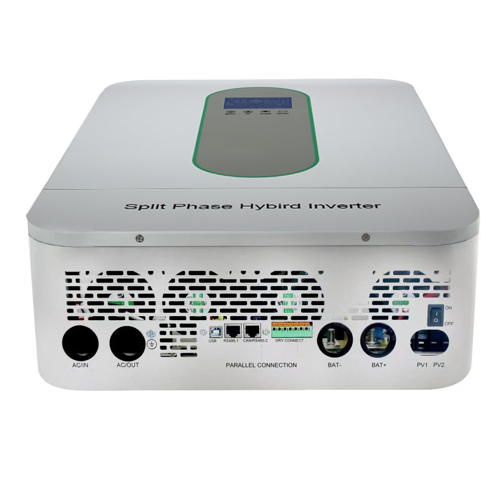 Reach Power 10KW 48V Hybrid Solar Inverter Split Phase 120/240VAC Output PV 500VDC With Dual MPPT Tracker 200A Charger