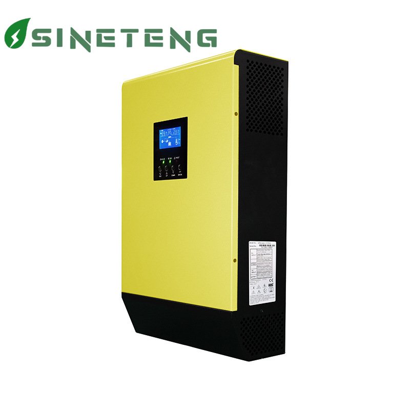 High quality 5KW On/Off grid Hybrid MPPT Pure sine wave High efficiency Solar inverter Single Phase Solar Inverter
