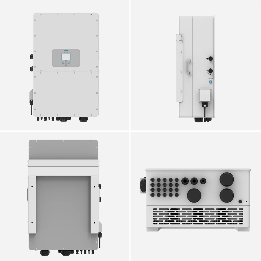 Deye 50kw 40kw 30kw 25kw 20kw 3 Phase Hybrid Inverter High Voltage Inverter EU AM2 BM4 commercial solar inverter
