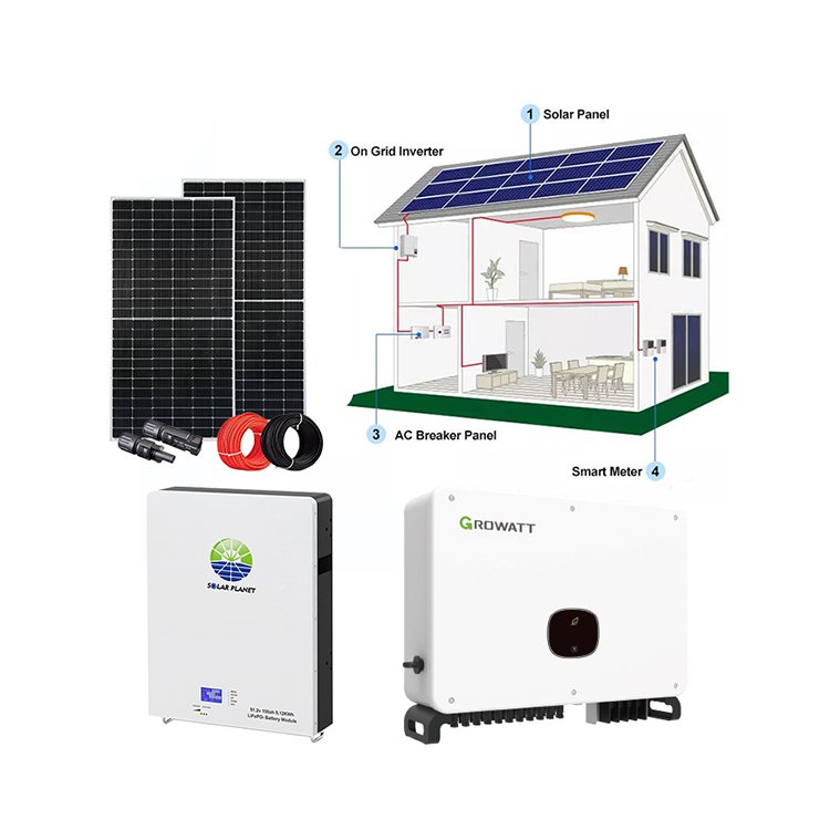 On Grid System 5Kw Lithium Battery Off Grid Solar Power System For Solar Power Kit