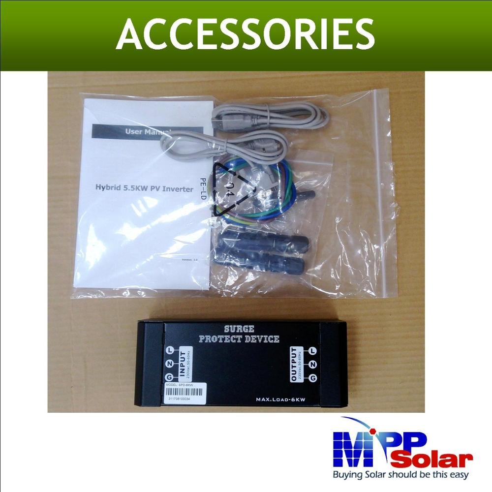 5500w Hybrid mpp Solar Inverter 230vac 48v mpp solar charger High PV input 6500w 500vdc Batteryless MPI 5.5k VDE4105 G99