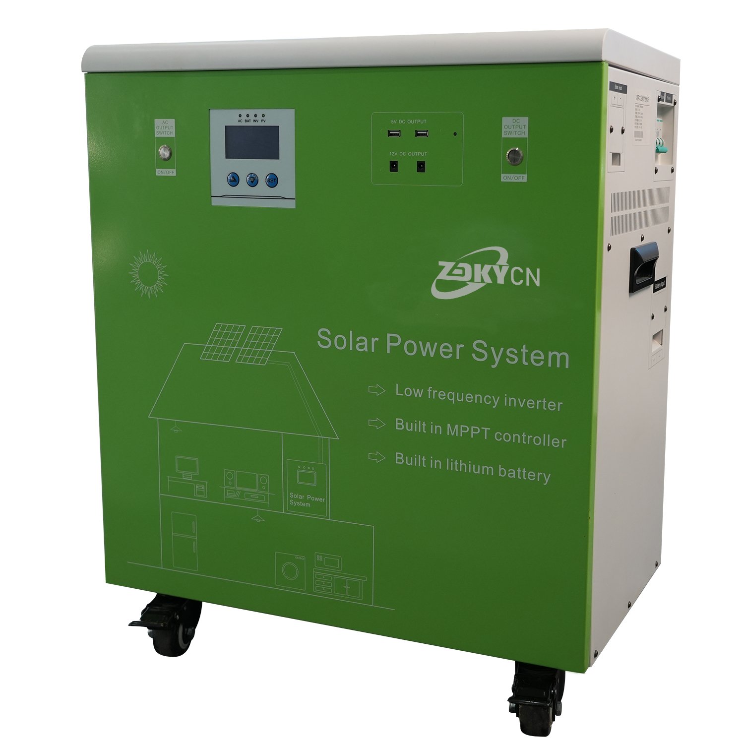 51.2V All In One Inverter Battery Energy Storage System 6Kwh Lithium Battery for Homes