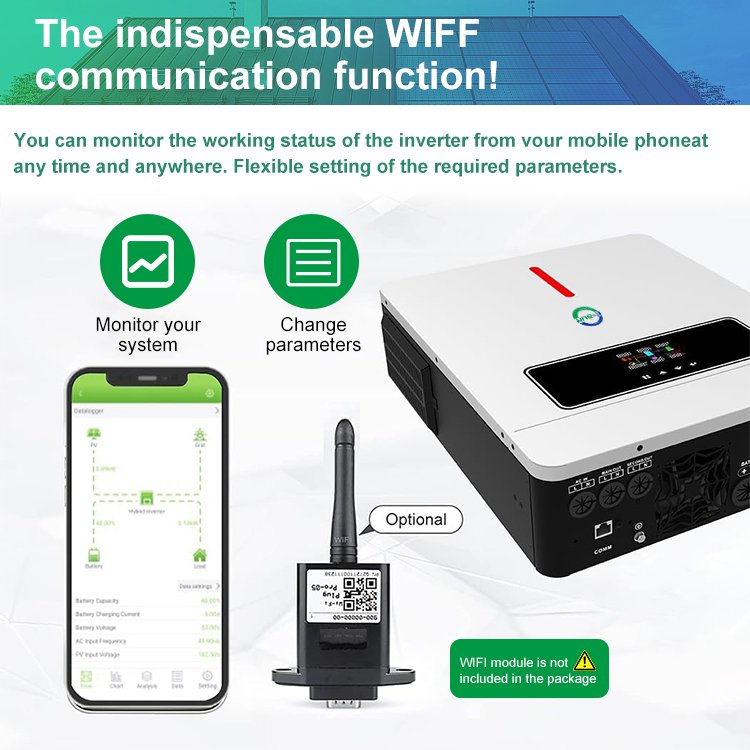 3.6kw Hybrid Solar Power Inverters Inversor 6.2kw Off Grid Solar Inverter Pure Sine Wave Output For Home Solar Energy Systems