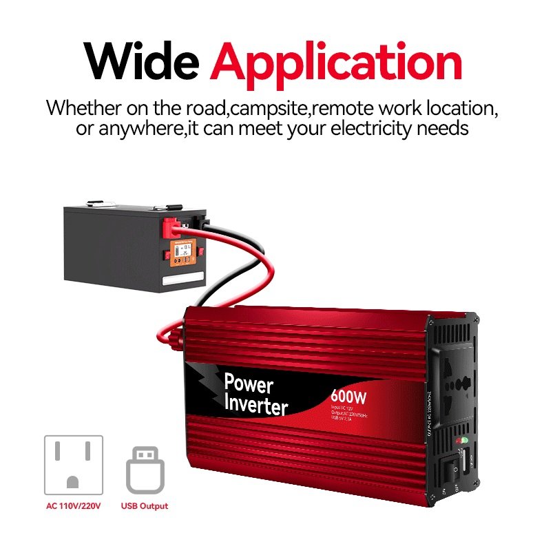 Fumosi Factory DC/AC Inverters 2000 Watt Rechargeable Power Inverter To 220V 110ac 2800W Power 12v 24v 48v 60v 2000w