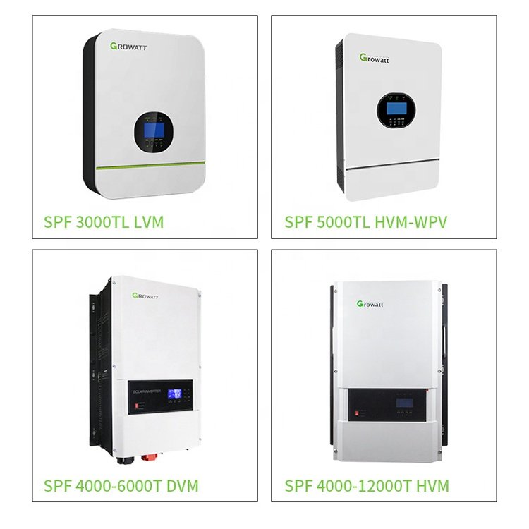 Growatt MPPT Off Grid Inverter 3KW 5KW 10KW Residential PV Power Inverter SPF 3000TL LVM-24 Pure Sine Wave Hybrid Solar Inverter