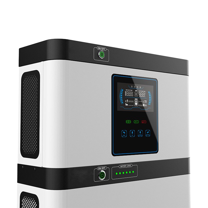 Solar Energy Storage System with Lithium Battery Full Set For Home LiFePO4 4.5KW 6.5KW on/off grid solar inverter