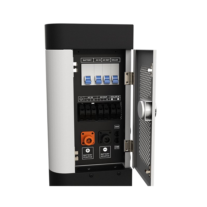 Solar Energy Storage System with Lithium Battery Full Set For Home LiFePO4 4.5KW 6.5KW on/off grid solar inverter