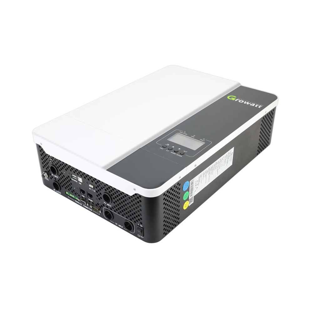 Factory Direct Sale Growatt Solar Power Inverter Hybrid High Frequency Pure Sine Wave Off Grid Inverter SPF3500ES 3.5kw 5.5kW