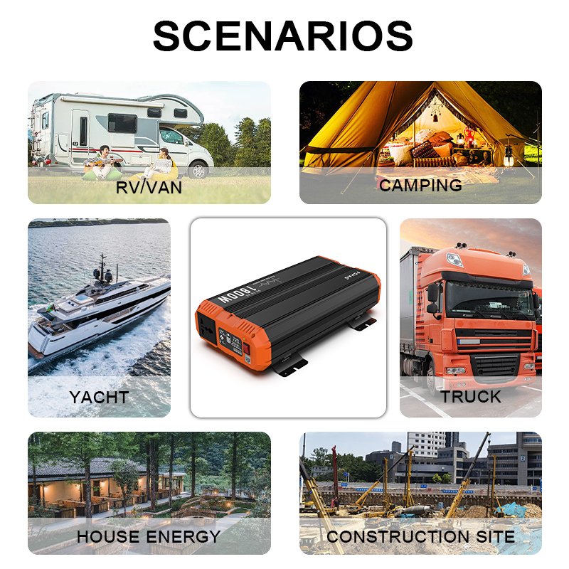 FCHAO Off Grid Pure Sine Wave Inverter Solar Inverter Circuit Board Two Cooling Fan