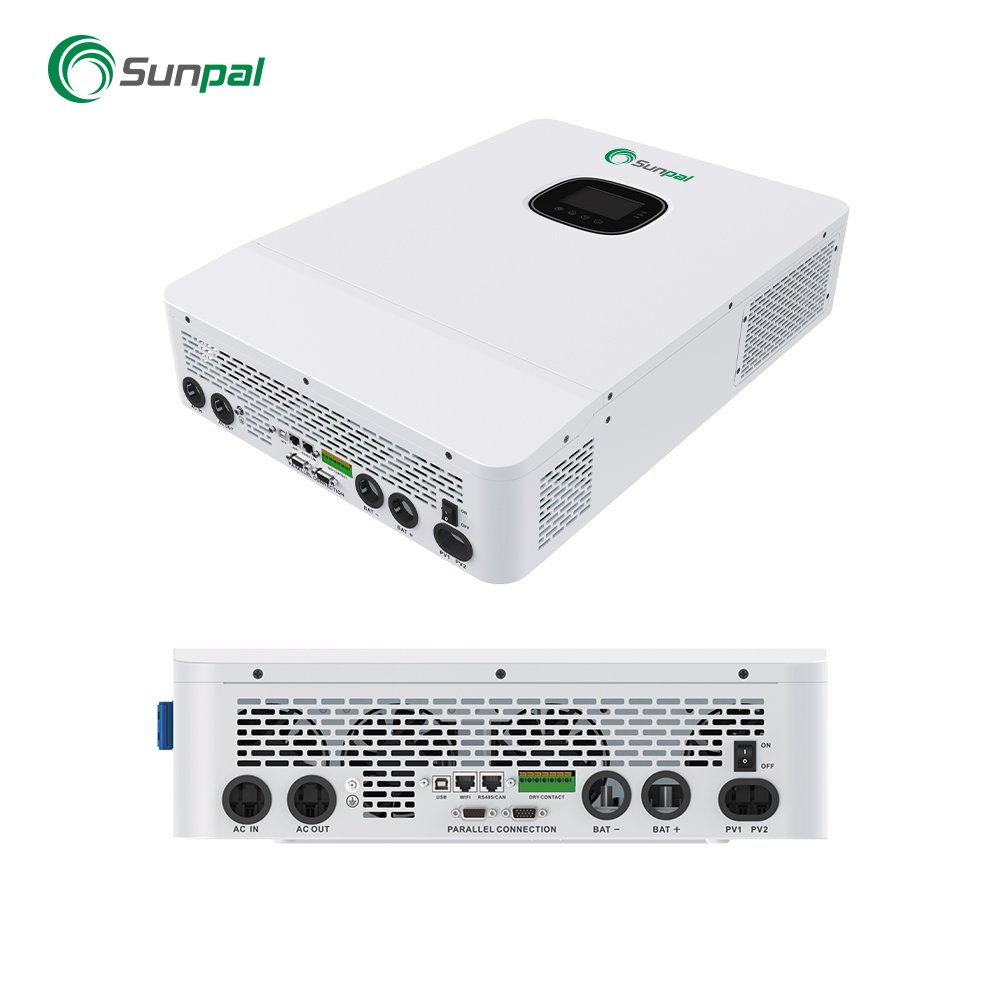 Sunpal IP65 Hybrid Solar Inverter 48V 5 kW 8Kw 10Kw Single Phase Dual Mppt Soler Inverter for Solar Home System
