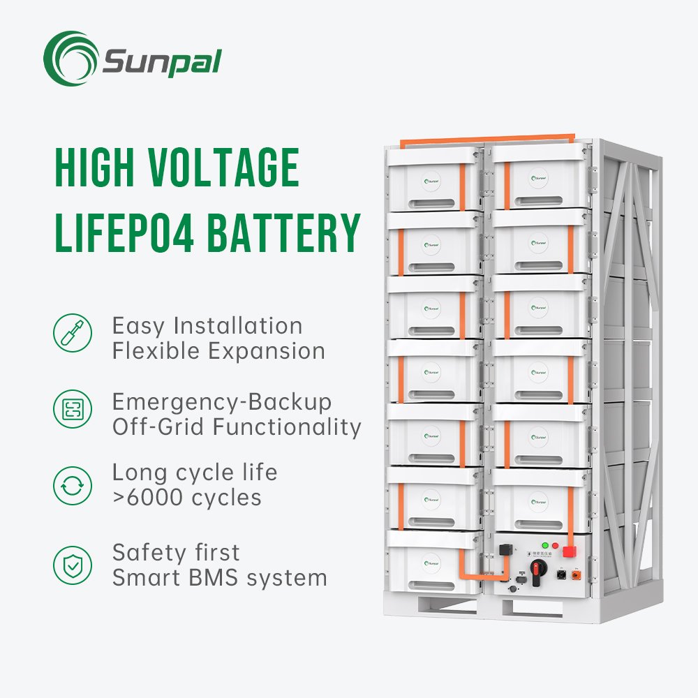 Sunpal Industrial All In One Ac Coupled Energy Storage System 100Kw Hybrid System Solar Kit