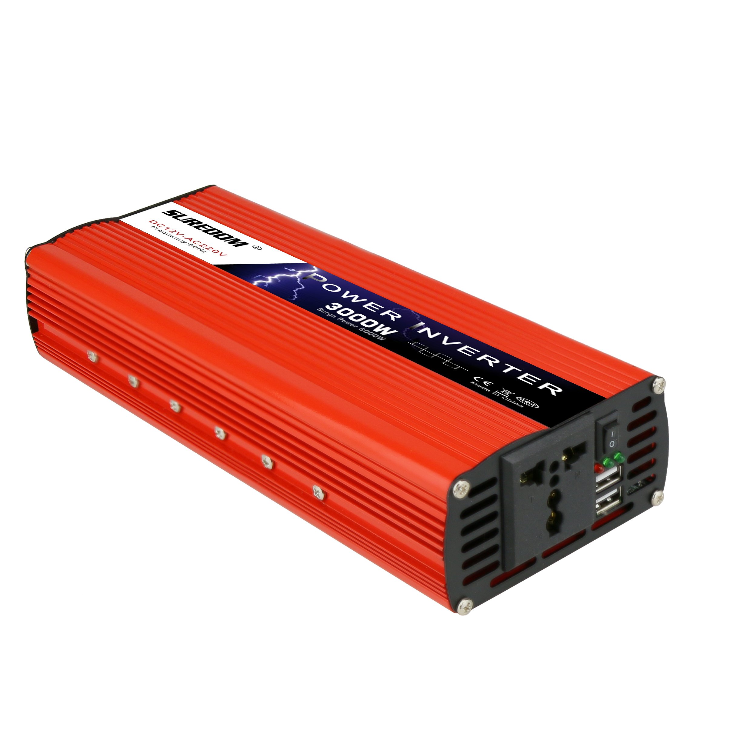Factory Low Price High Efficiency 3000W 6000W Peak Modified Sine wave power inverter DC12V 24V To 110V 220V Solar power inverter