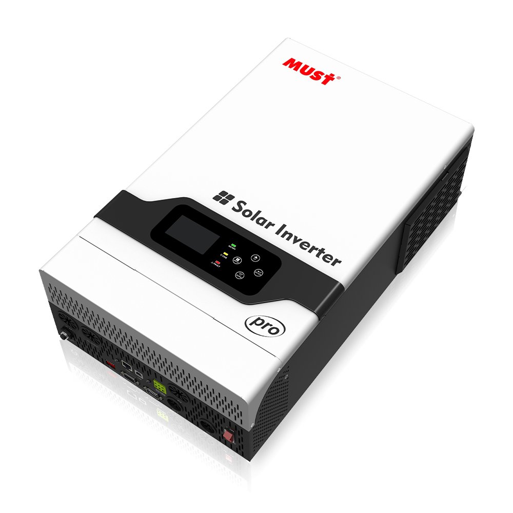 MUST PV18 Pro 5548 solar hybrid inverter 5kw 5.2kw 5.5kw mppt 80a 100a 450v online solar inverter for family solar system