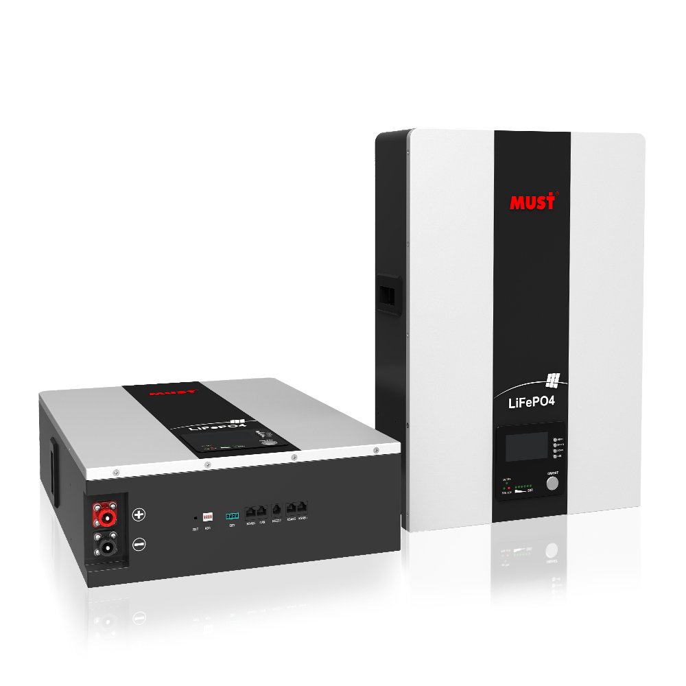 MUST PV18 Pro 5548 solar hybrid inverter 5kw 5.2kw 5.5kw mppt 80a 100a 450v online solar inverter for family solar system