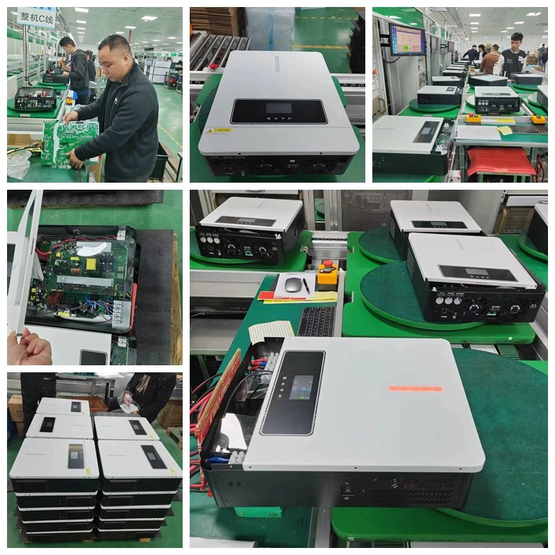 Off Grid Inverter 24V High Frequency Hybrid Solar Inverter 110V 3.6KW Pure Sine Wave Solar Inverters Built-in 120A MPPT