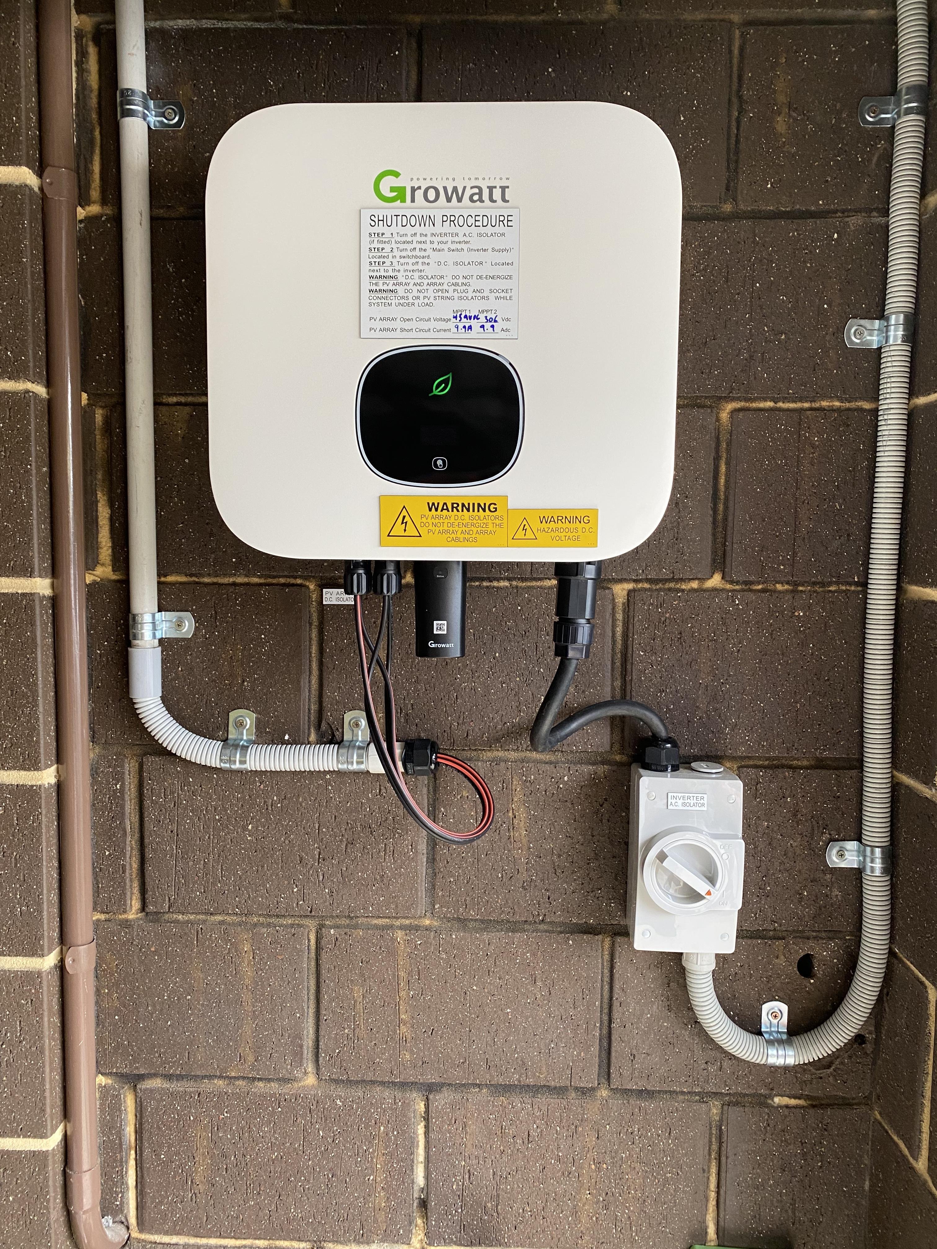 Growatt gird tied MICRO solar inverter Single Phase 2MPPT MIN4200TL-X/XE Inverter Growatt MIN SERIES 4KW DDP TO EUROPE