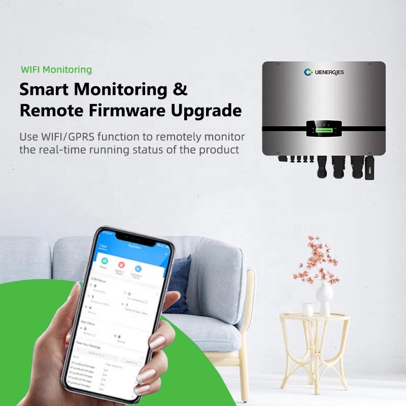 UIENERGIES Great solar inverter mppt 12kw hybrid solar inverter 17.4A 3 phase inverter solar With BESS