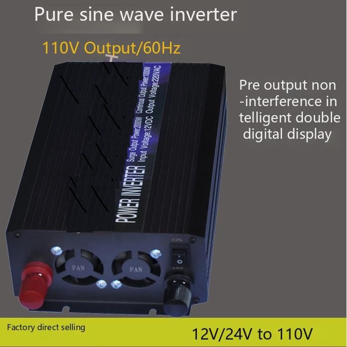 Pure Sine Wave Inverter DC 12V/24V To AC 110V/220V 600W 1600W 2200W 3000W 4000W 5000W Portable Double digital display