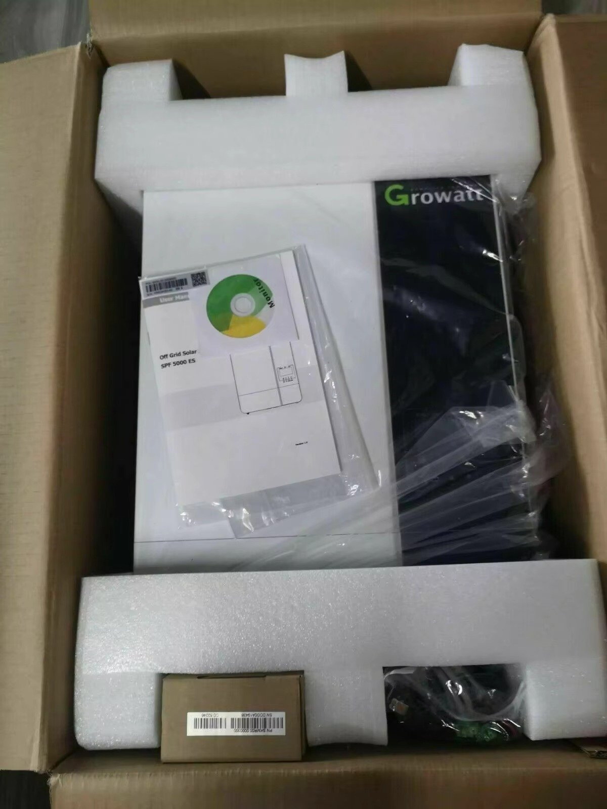 Growatt 5kw Off Grid Single Phase Invertor spf5000es wholesale price 5000W spf 5000 es Solar Inverter
