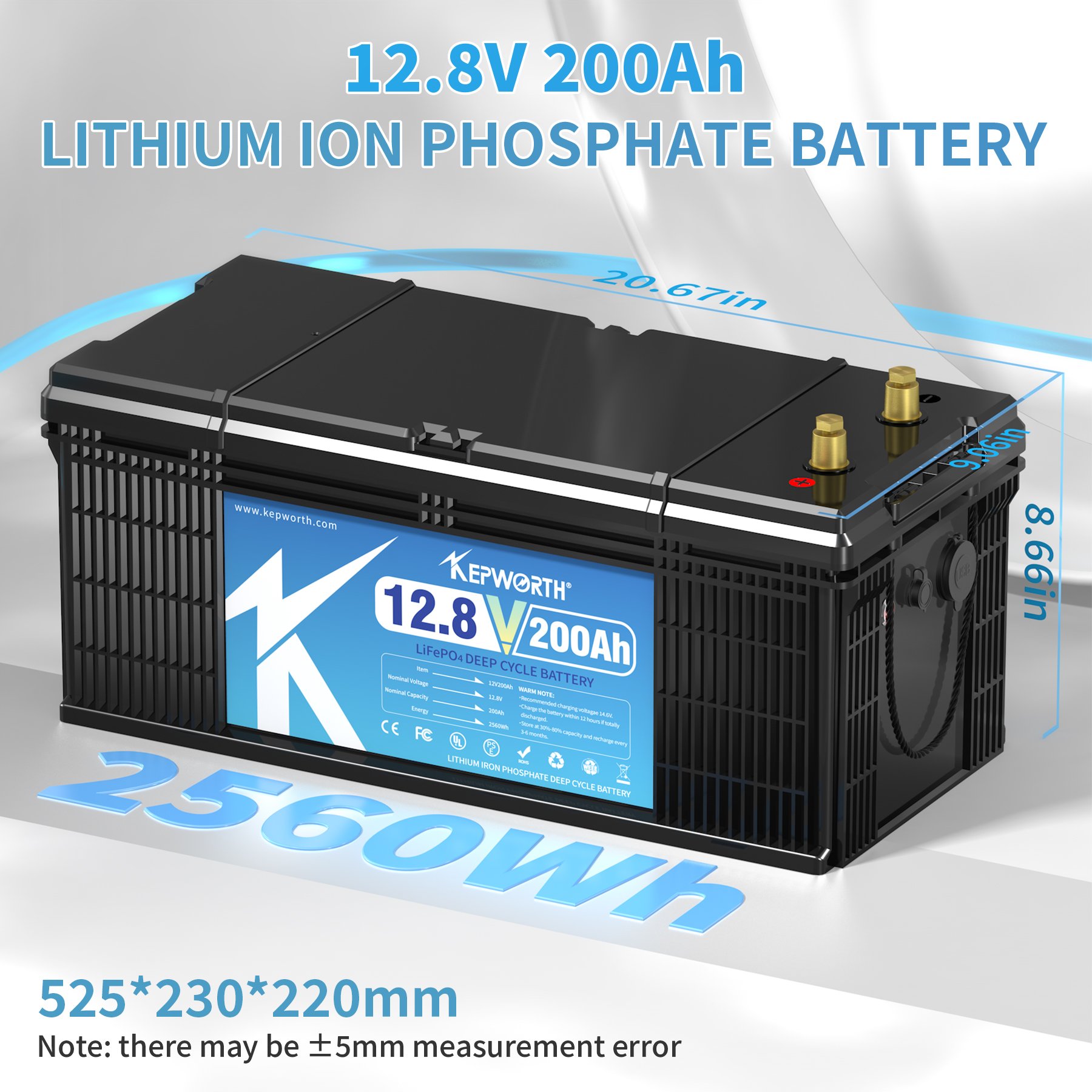 DE US Stock KEPWORTH 12V 100Ah 12V 200Ah Lifepo4 Battery Pack Battery Energy Storage Station Wholesale Price For Rv Inverter
