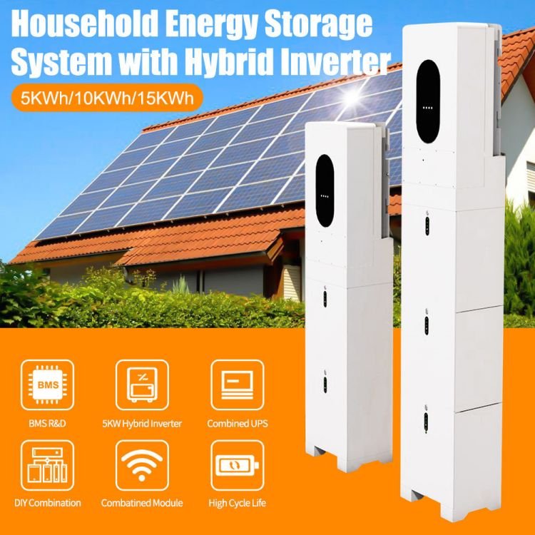 Rechargeable Home Energy Storage Battery Pack Home ESS 48V 100Ah 5kwh 10kwh 15kwh Including 5kw solar inverter