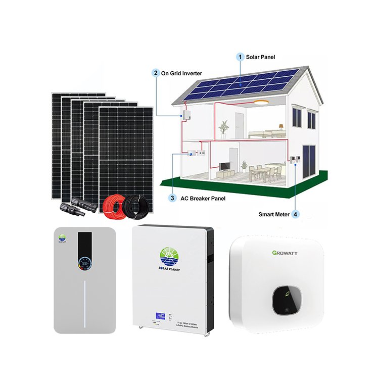 Provide Roof Design 5Kw 7.5Kw 10Kw 15Kw One Stop Solution Hybrid Solar Energy System With Design