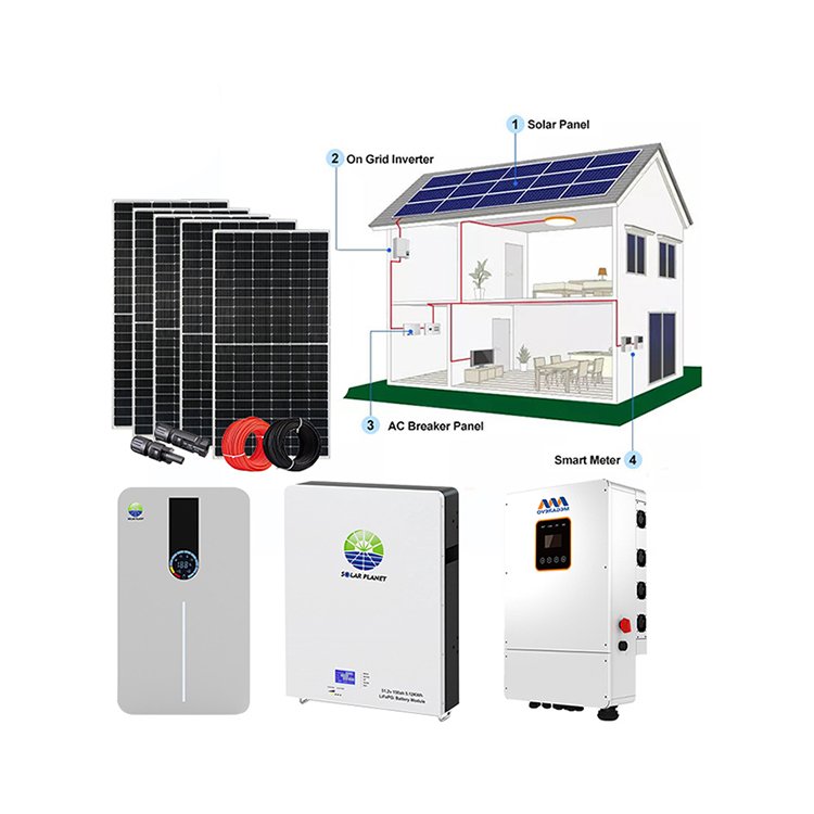Provide Roof Design 5Kw 7.5Kw 10Kw 15Kw One Stop Solution Hybrid Solar Energy System With Design
