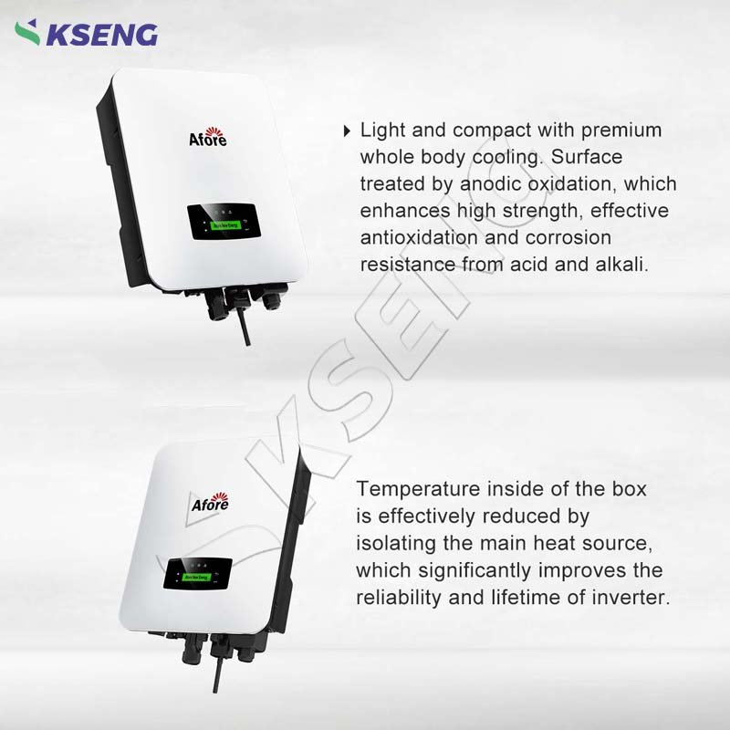 Afore 3KW Solar Power Inverter 48V Dc To 220V Ac Solar Off Grid Tie Mppt Pure Sine Wave 5KW Hybrid Solar Inverter