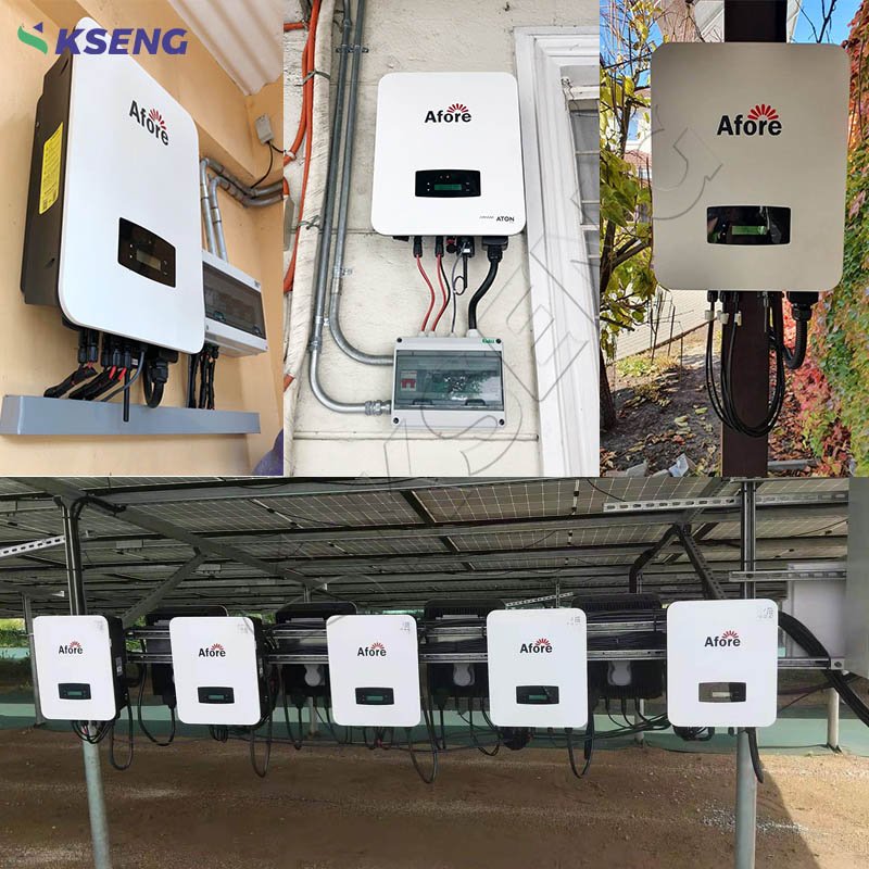 Afore 3KW Solar Power Inverter 48V Dc To 220V Ac Solar Off Grid Tie Mppt Pure Sine Wave 5KW Hybrid Solar Inverter