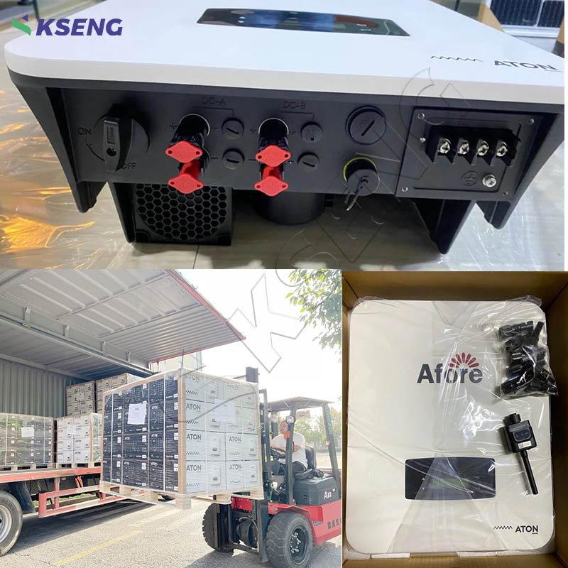 Afore 3KW Solar Power Inverter 48V Dc To 220V Ac Solar Off Grid Tie Mppt Pure Sine Wave 5KW Hybrid Solar Inverter