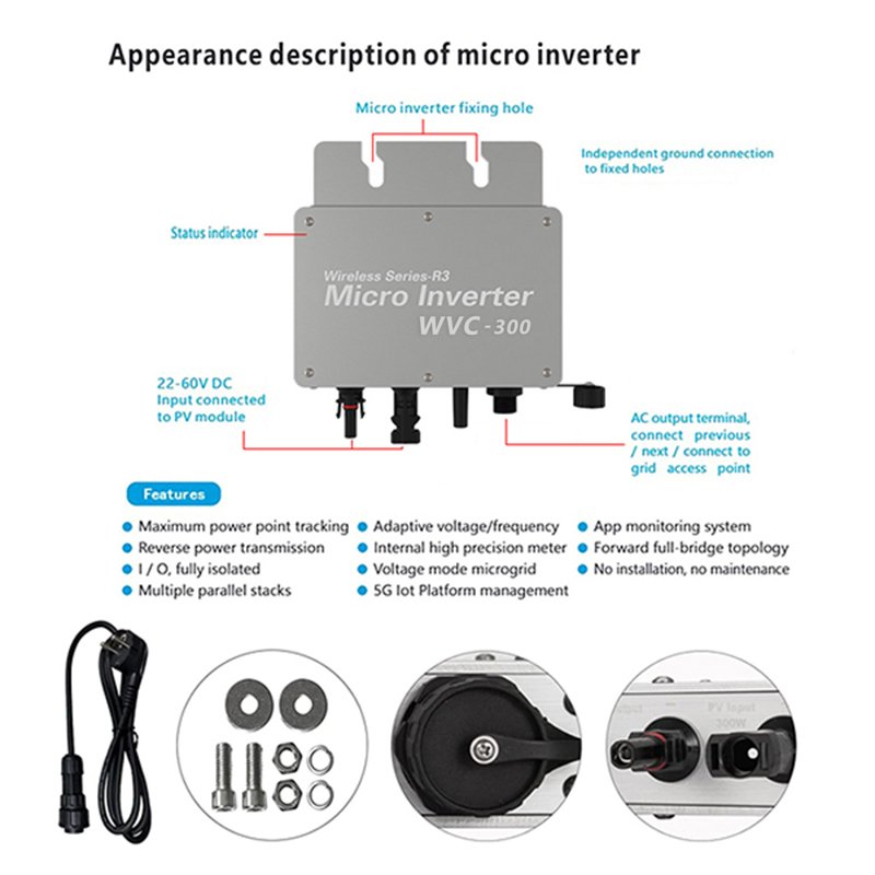 china wholesale solar system micro inverter mppt solar grid tie solar inverter micro inverter