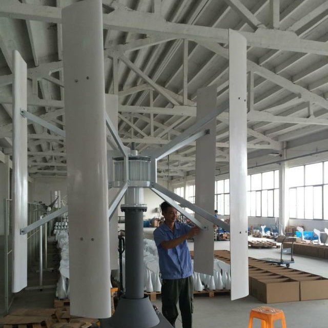 Vertical wind generator 20kw 30kw 50kw 100kw 200kw 1MW 5MW 10MW wind turbine solar hybrid system