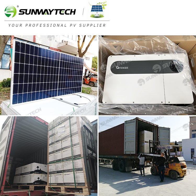 Good Quality 80kw 100kw 150kw on Grid Solar System with Tier 1 Panel and Growatt Inverter for Commercial Use