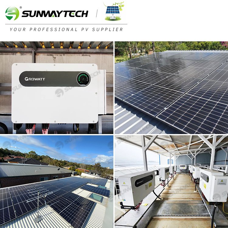 Good Quality 80kw 100kw 150kw on Grid Solar System with Tier 1 Panel and Growatt Inverter for Commercial Use