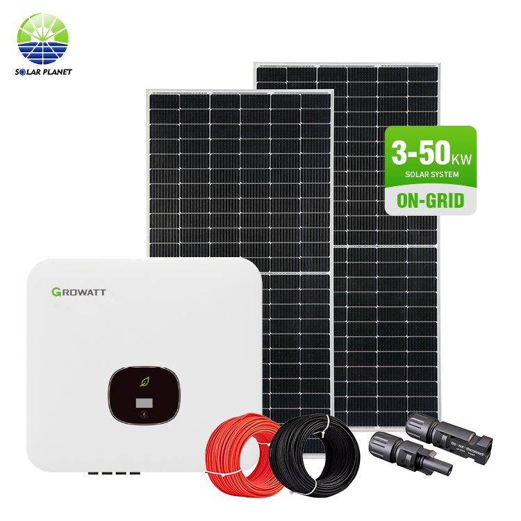 Solar Planet Deye Direct Distributor 5Kw 7Kw 8Kw 10Kw One Stop Solution On Grid Solar Storage System With Inverter