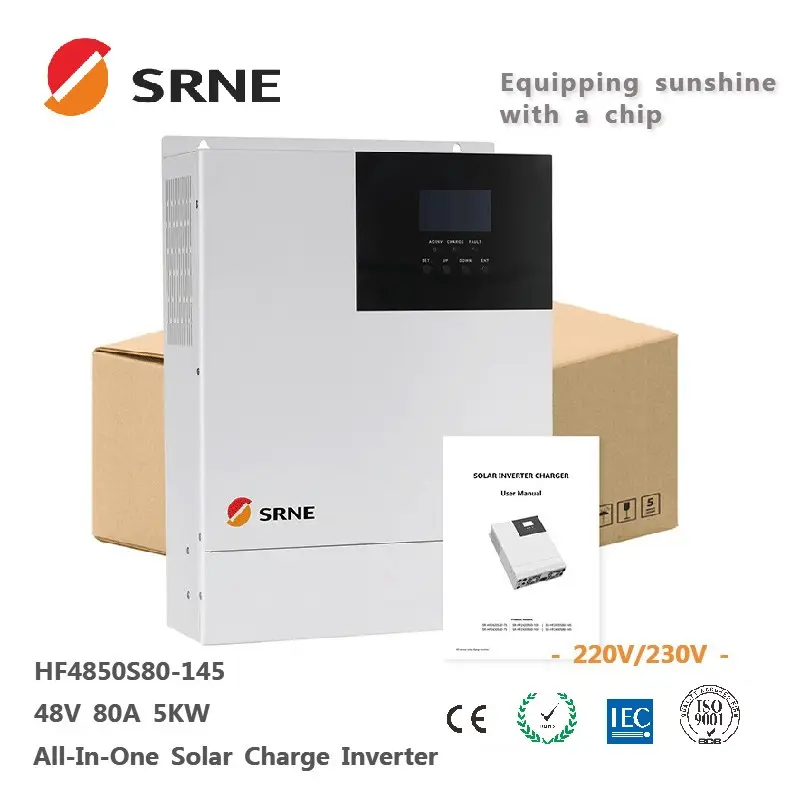 Solar Power Inverter OEM brand 3.5KW 5KW Off Grid PV DC/AC inverter SRNE 3500W 5000W Solar Inverter