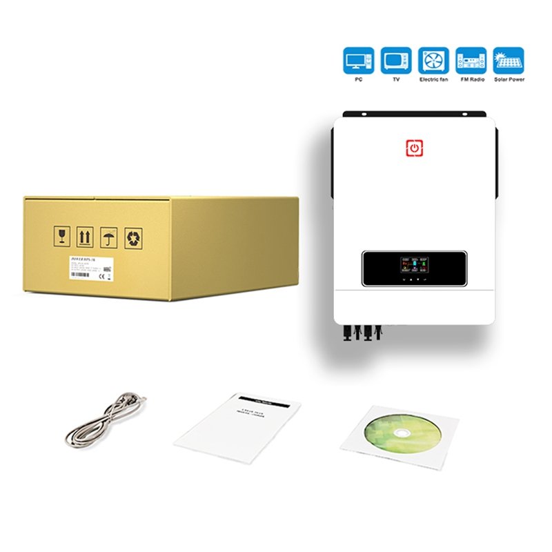 On Grid Off Grid 7KW 8kw 10kw 48v UPS High Frequency Hybrid Solar Inverter with MPPT Charge Controller For Home Solar System