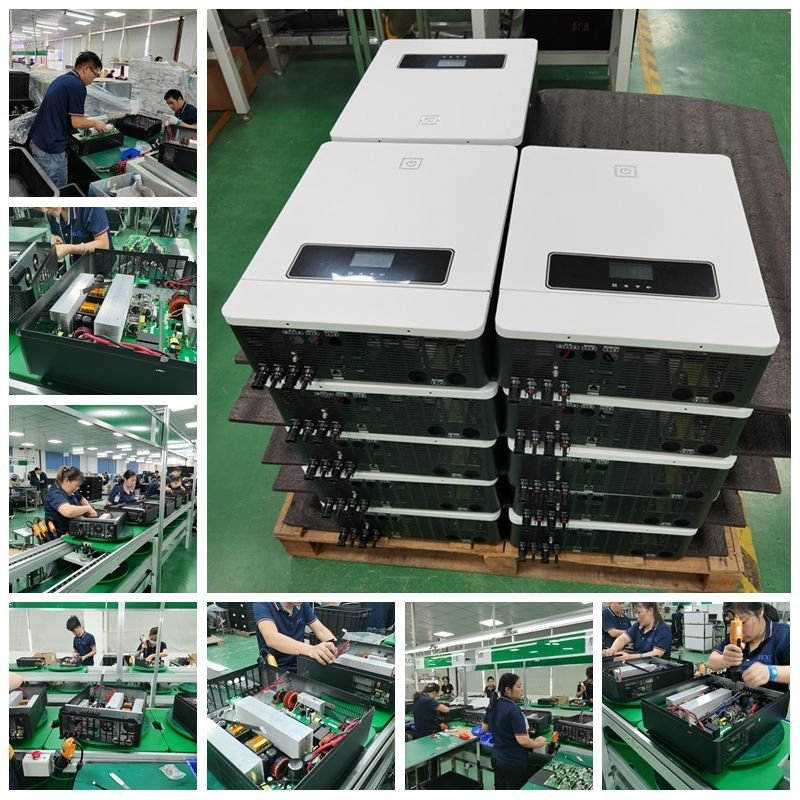 On Grid Off Grid 7KW 8kw 10kw 48v UPS High Frequency Hybrid Solar Inverter with MPPT Charge Controller For Home Solar System