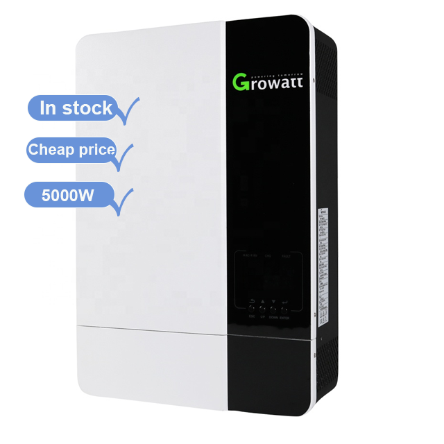 Growatt SPF5000ES Pure Sine Wave Hybrid Off-grid Solar Inverter with MPPT Charge Controller with WiFi for Home Solar System