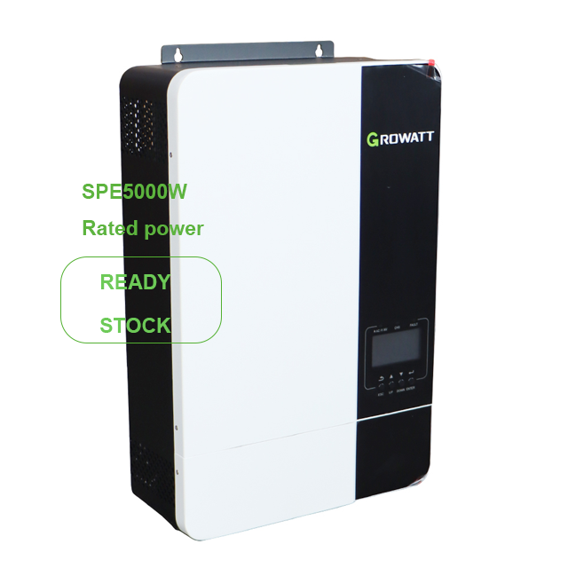 Growatt SPF5000ES Pure Sine Wave Hybrid Off-grid Solar Inverter with MPPT Charge Controller with WiFi for Home Solar System