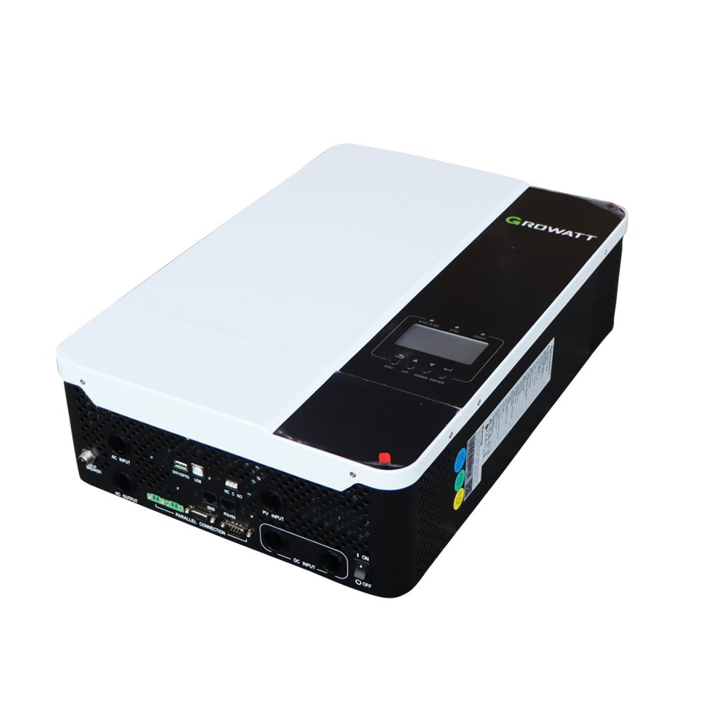 Growatt SPF5000ES Pure Sine Wave Hybrid Off-grid Solar Inverter with MPPT Charge Controller with WiFi for Home Solar System