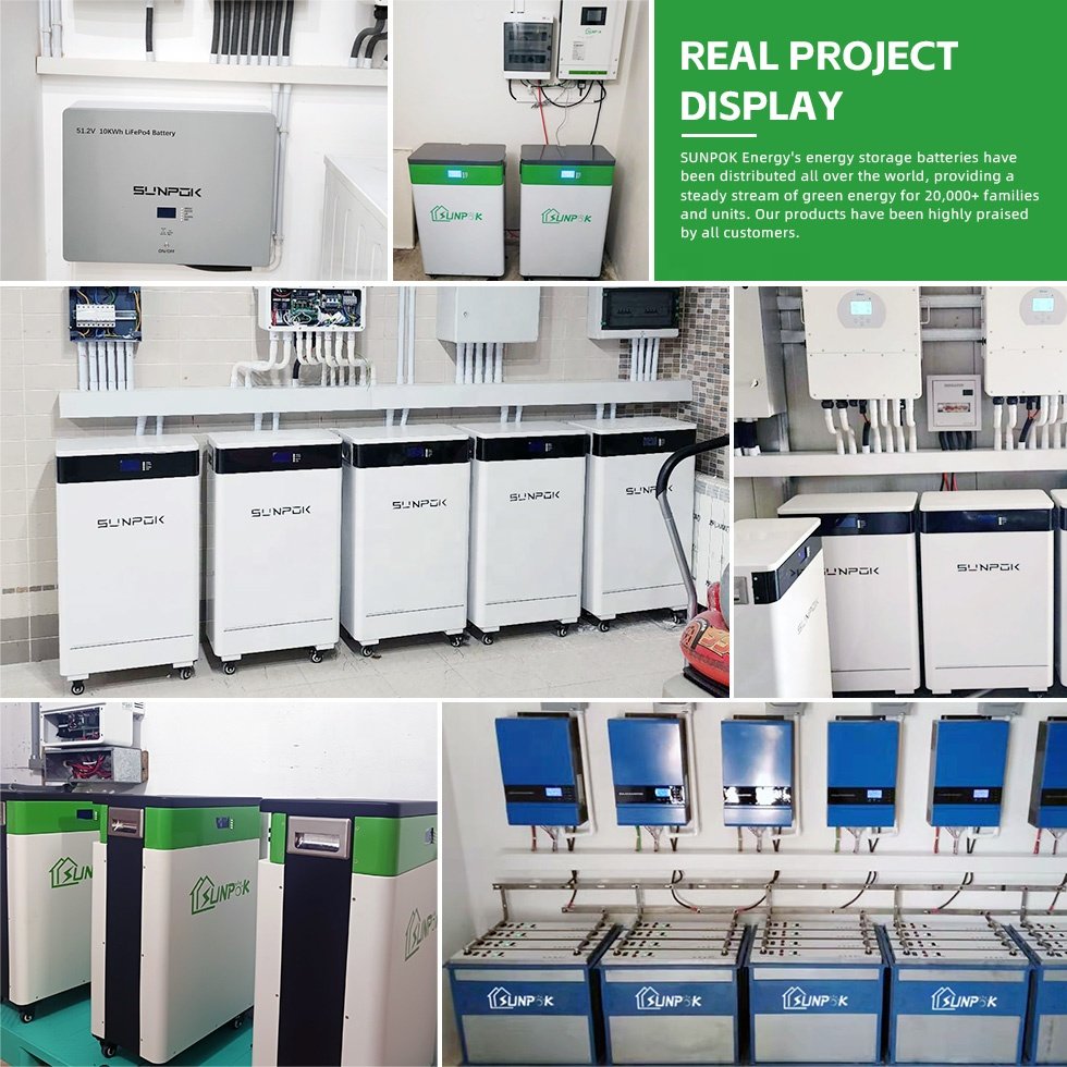 SUNPOK 15kwh 20kwh Solar Power System Energy Storage MPPT for Home 220V Home with 10-30kwh Solar Technology Solar Pano 5kw / 8kw