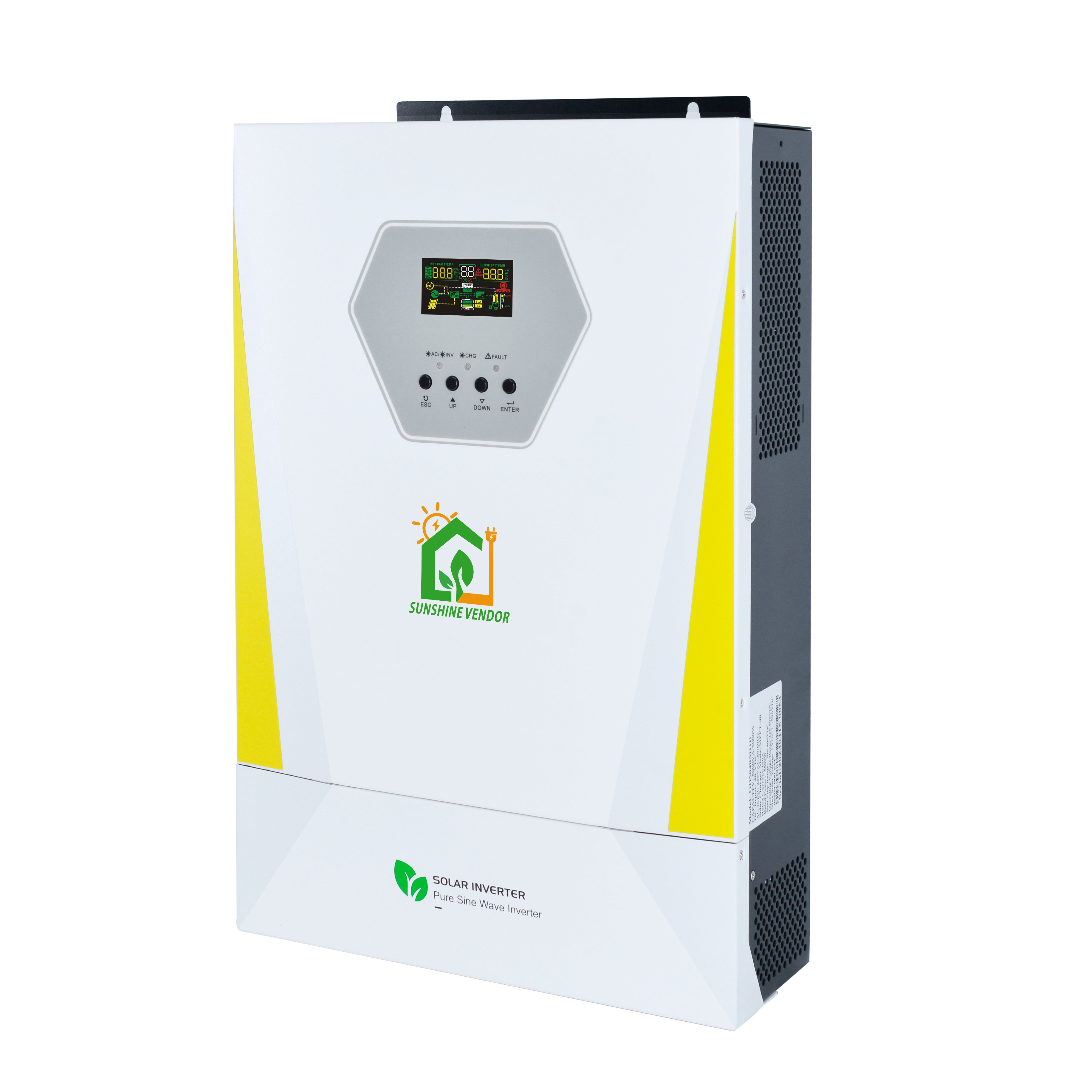 Sunshine Vendor 24V inverter 3000w Single Phase high Frequency hybrid Inverter 3kw Solar Inverter Price for off grid system